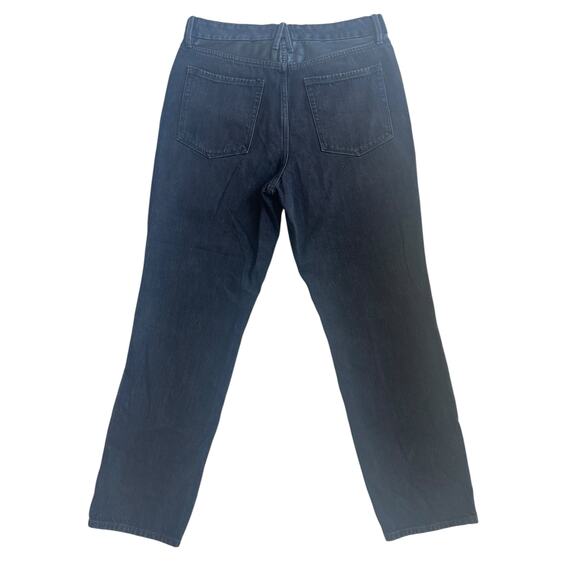 GOOD AMERICAN GOOD VINTAGE LEATHER STRAIGHT LEG JEANS WASHED BLACK SIZE 8/29 - Picture 8 of 9